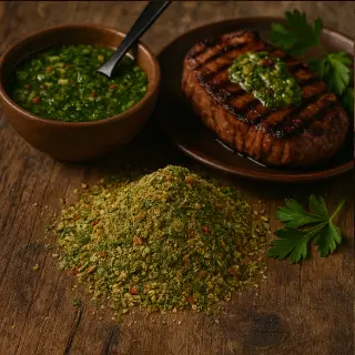 Chimichurri na steaku