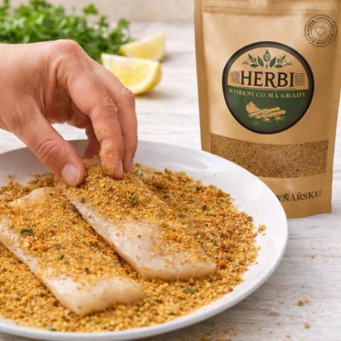 Detail směsi Ryba po mlynářsku