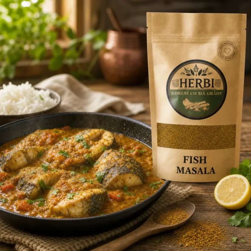 Fish Masala – aromatická směs koření na ryby - Hmotnost: 50 g