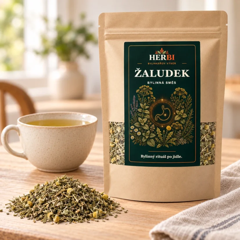 Bylinný čaj Žaludek – na trávení, úlevu a pohodu po jídle - Hmotnost: 200 g