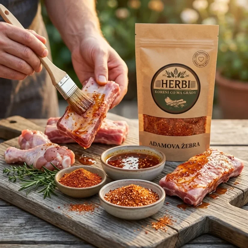 Adamove rebrá – pikantná zmes s medom na grilovanie a pečenie