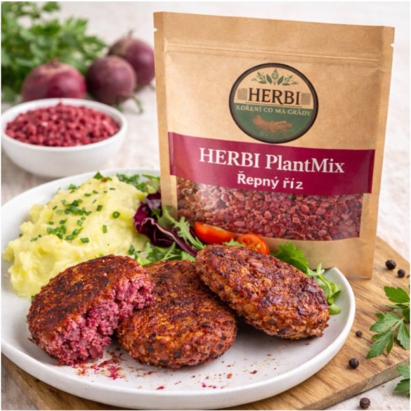 HERBI PlantMix Řepný říz (200 g) – bezmasá rostlinná směs s červenou řepou