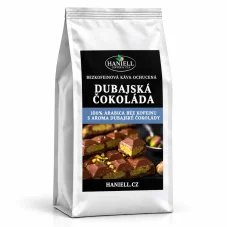 Bezkofeínová zrnková káva Dubajská čokoláda – čokoláda s tónom pistácie