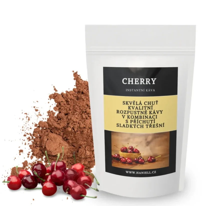Rozpustná káva Cherry - keď sa čerešne zamilujú do kávy - Hmotnosť:: 200 g
