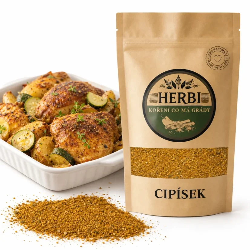 Koření Cipísek, 50 g – jemná bylinková směs na maso a zeleninu