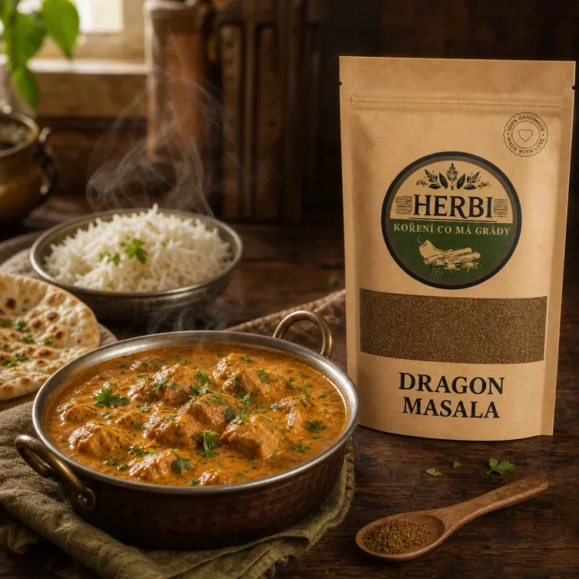 Dragon Masala 50 g – pikantná exotická zmes korenia na mäso a zeleninu