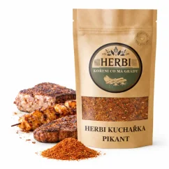 HERBI Kuchárka Pikant, 200 g – jemne pikantná dochucovacia zmes na mäso
