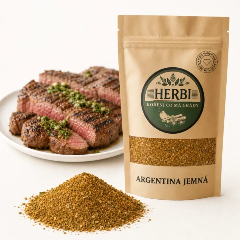 Argentina jemná – koření na grilování a pečená masa - Hmotnost: 100 g