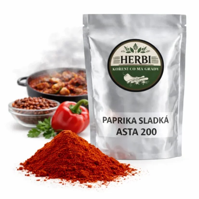 Paprika sladká ASTA 200, 200 g – extra farbiaca lahôdková paprika