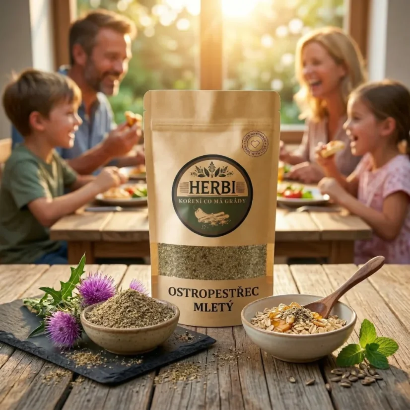 Pestrec mariánsky mletý, 200 g – jemne mletý na jednoduché použitie