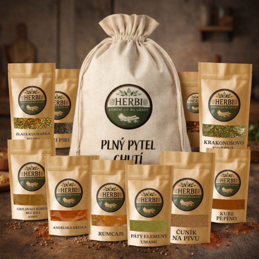 Darčekový vak korenia TOP OF HERBI | 10 zmesí