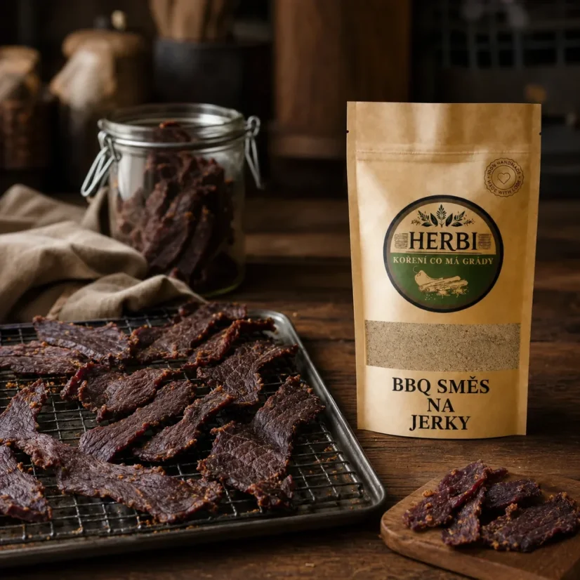 BBQ směs na jerky, 100 g – plná chuť bez zbytečné soli