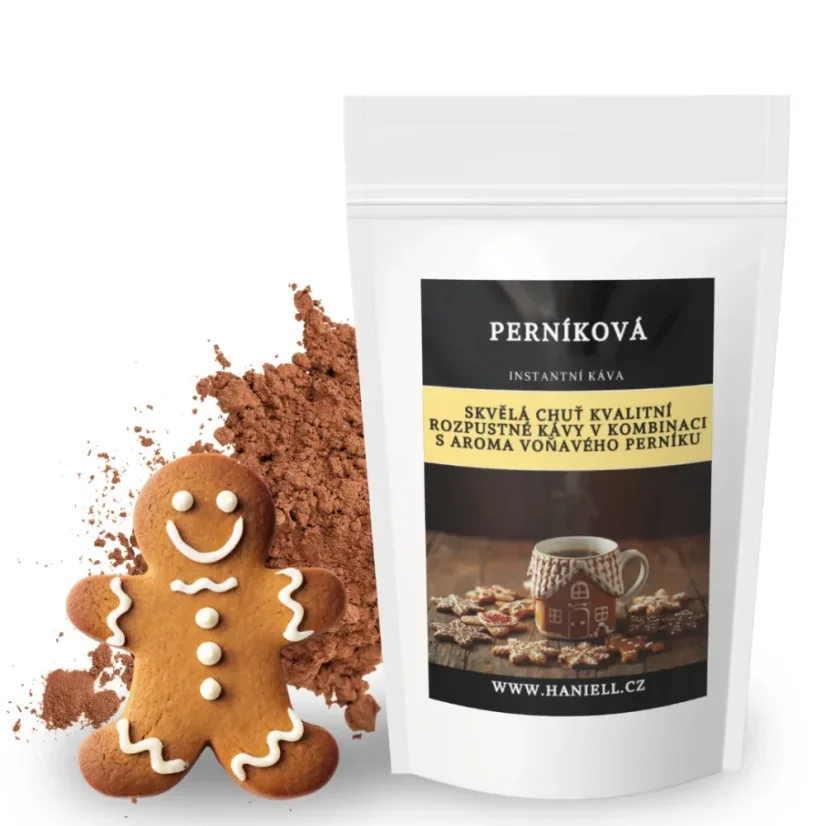 Rozpustná káva Perníková – chuť a vůně Vánoc v každém šálku