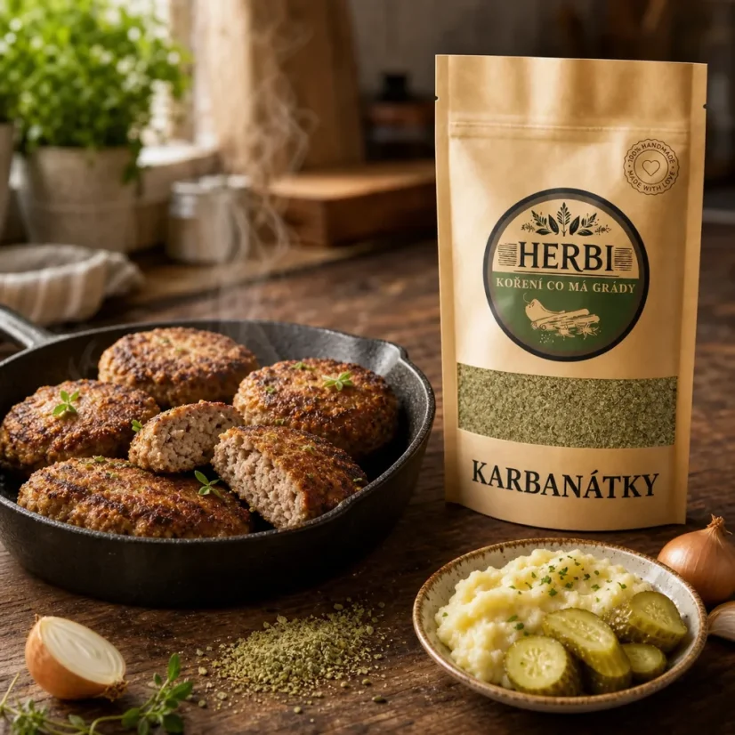 Karbanátky – tradičná zmes na mleté mäso - Hmotnosť: 50 g
