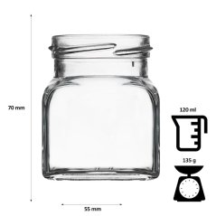 Sklenená korenička 120 ml – ideálne balenie pre poctivé korenie