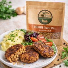 HERBI PlantMix Masová chuť (200 g) – rostlinná směs na bezmasé vaření