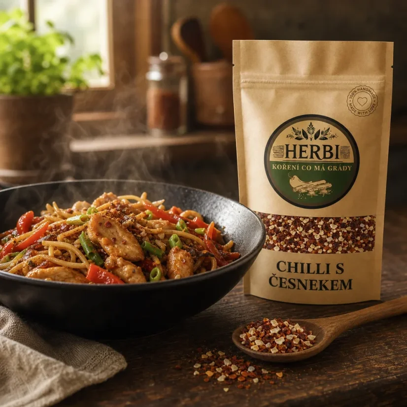 Chilli s cesnakom, 50 g – pikantná zmes na dochutenie jedál