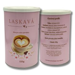 Dárková káva Laskavá,– jemná 100% arabika s karamelovou linkou