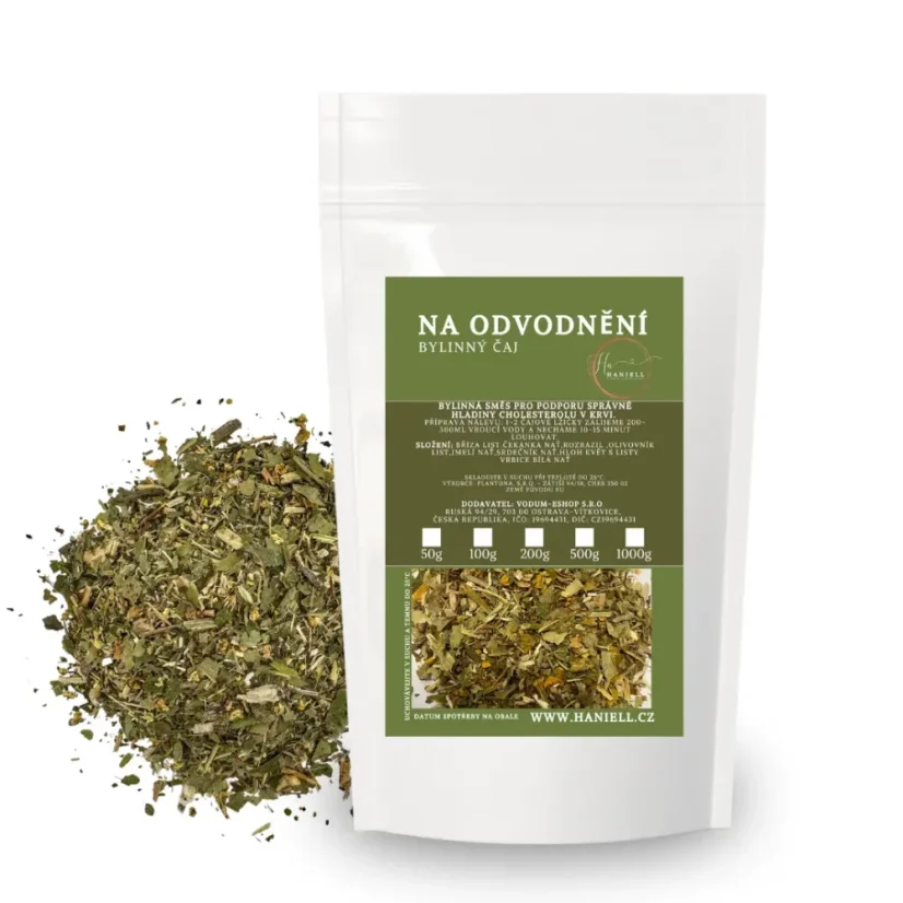 Bylinný čaj Odvodnění – lehkost a očista organismu - Hmotnost: 50 g