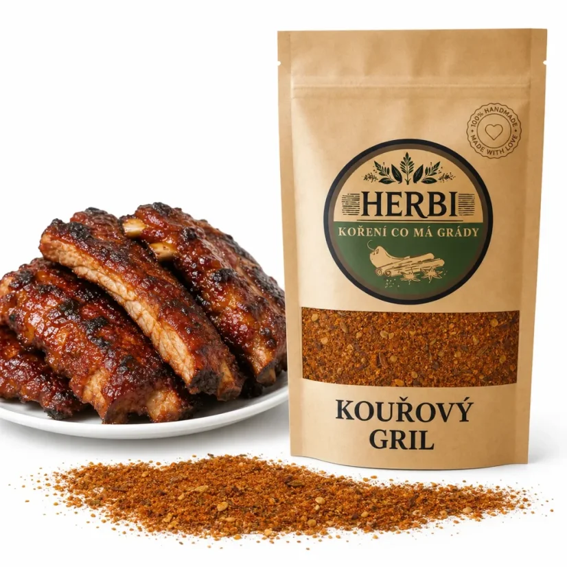 Kouřový gril, 50 g – BBQ směs s kouřovým aroma na steaky a marinády