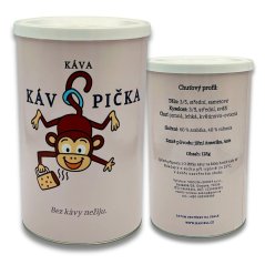 Dárková káva Kávopička – jemná směs arabik s čokoládou a oříškem