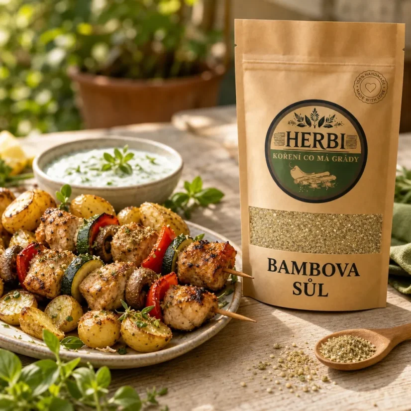 Bambova sůl, 50 g – bylinková kořenící směs na maso i zeleninu