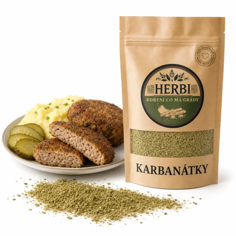 Karbanátky – tradičná zmes na mleté mäso - Hmotnosť: 50 g