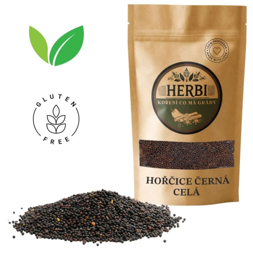 Horčica čierna celá, 50 g – pikantná a aromatická sila do kuchyne