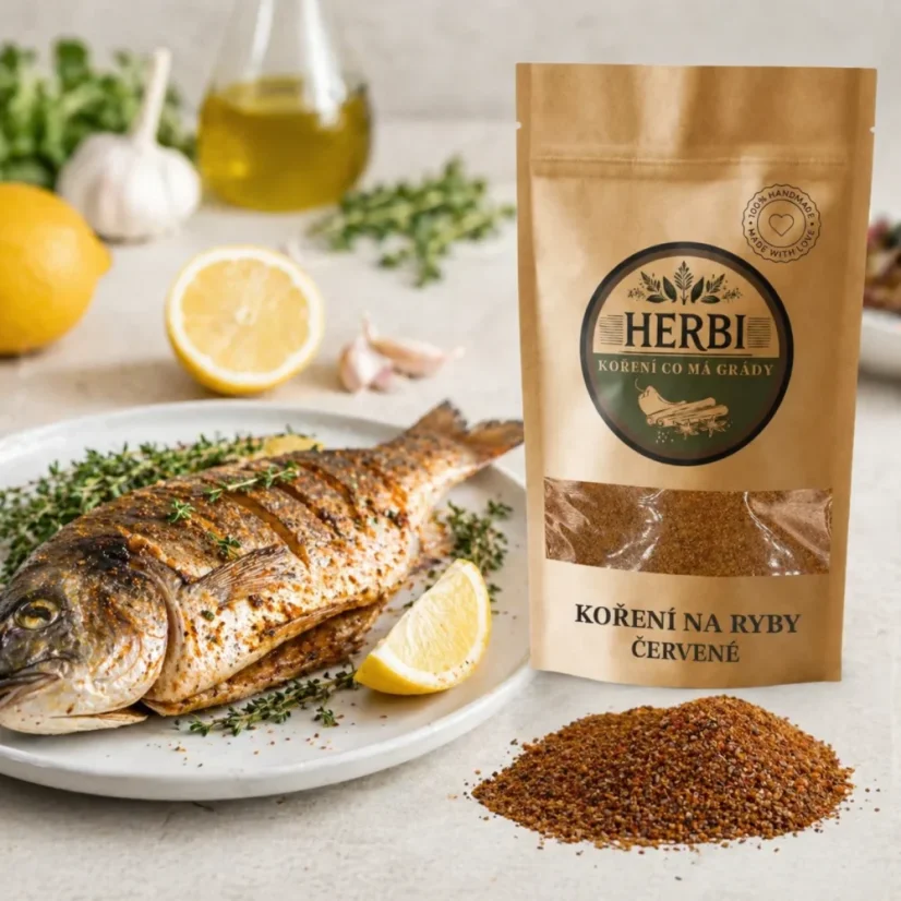 Korenie na ryby červené, 50 g – aromatická zmes na pečené a grilované ryby