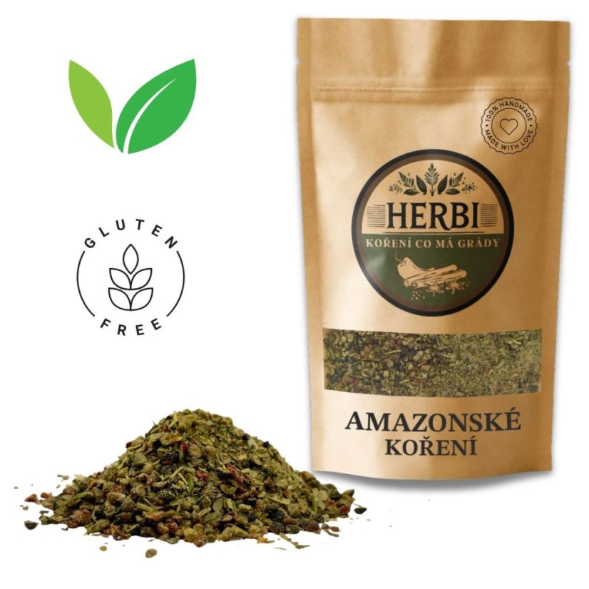 Amazonské koření, 50 g– směs s pepřem a česnekem na steaky a maso