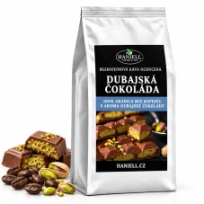 Bezkofeínová zrnková káva Dubajská čokoláda – čokoláda s tónom pistácie