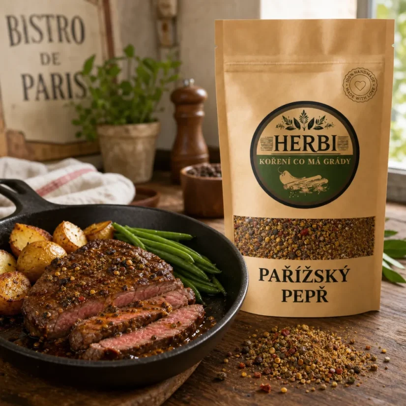Parížske korenie, 50 g – zmes korenia a paprík na mäso, syry a utopence