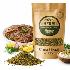 Farmárske korenie, 50 g – výrazná kôprová zmes s pepřovo-chilli šmrncom