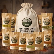 Dárkový pytel koření TOP OF HERBI – 10 bestsellerů pro kuchyni, gril i pečení