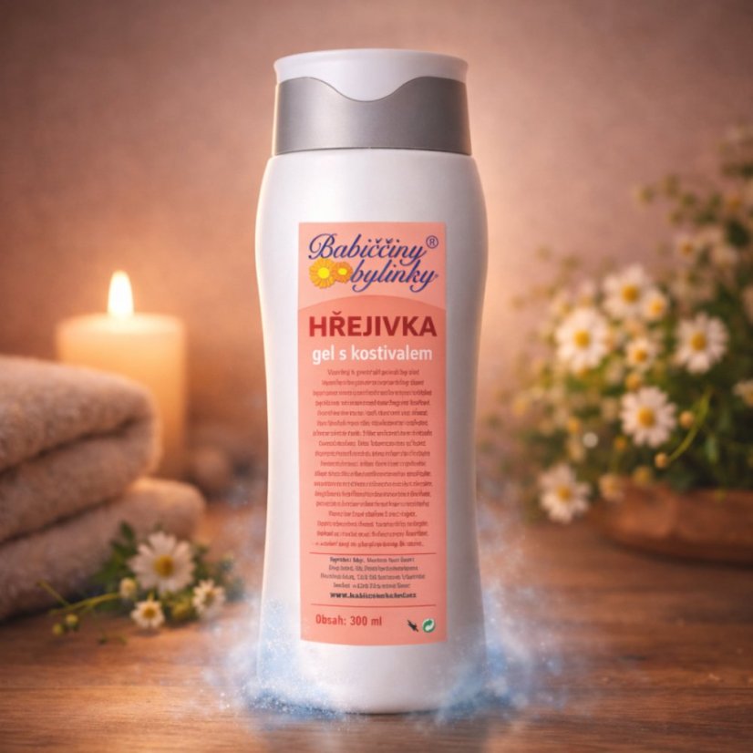 Hřejivý gel s kostivalem, 300 ml – prohřátí svalů a kloubů