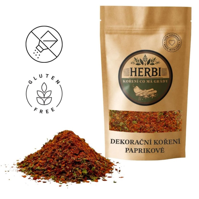 Dekorační koření PAPRIKOVÉ, 50 g – barva a vůně pro maso i zeleninu