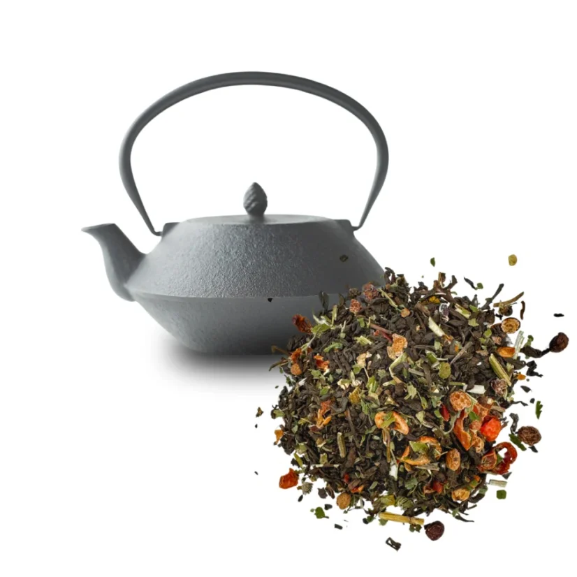 Bylinný čaj Vysoký tlak s hlohem, jmelím a Pu-Erhem - Hmotnost:: 100 g