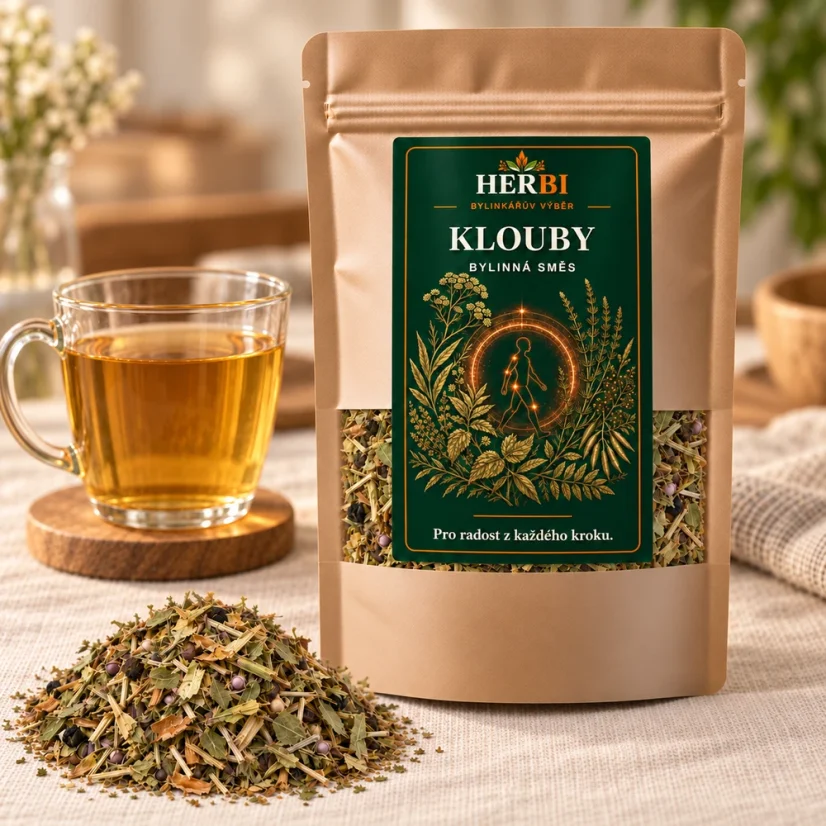 Bylinný čaj Klouby – přírodní úleva pro pohyb a flexibilitu - Hmotnost: 100 g