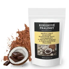 Rozpustná káva Kokosové pralinky - jemné kokosovo-čokoládové aroma