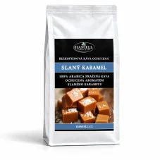 Bezkofeínová zrnková káva Slaný karamel – sladký karamel so štipkou soli