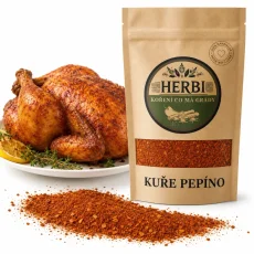 Kuře Pepíno, 50 g – koření na pečená kuřata a mleté kuřecí maso