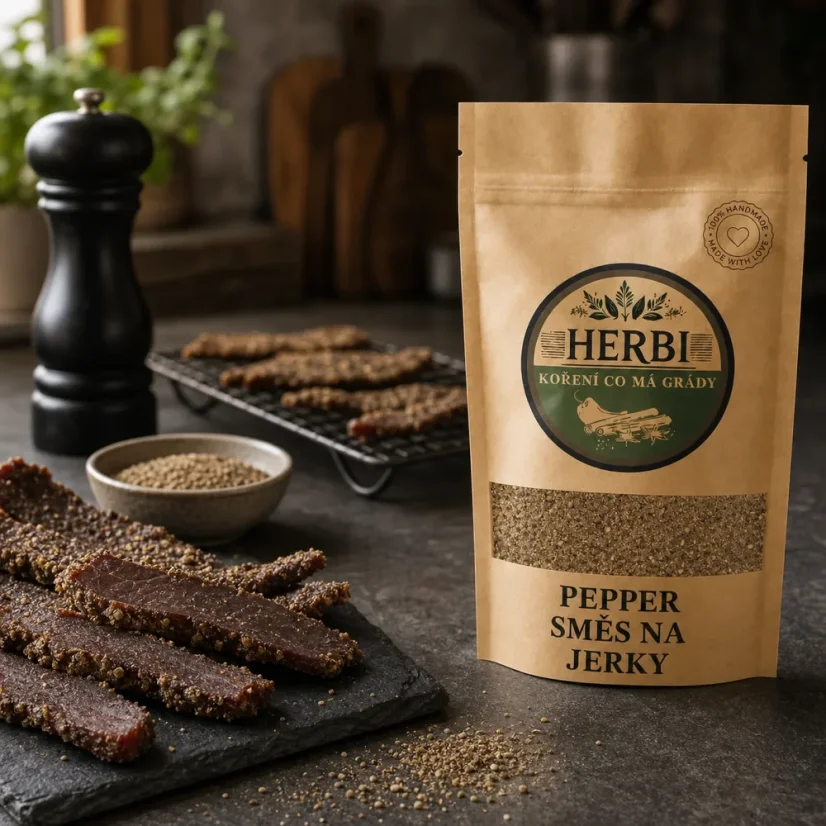 Pepper zmes na jerky, 100 g – výrazná chuť s ostrým šmrncom