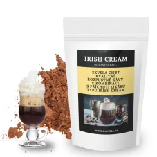 Rozpustná káva Irish Cream – jemná chuť smetany a irské whisky