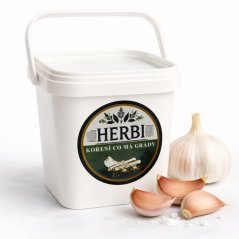 Česneková pasta 1 kg – kyblík (10 % soli)