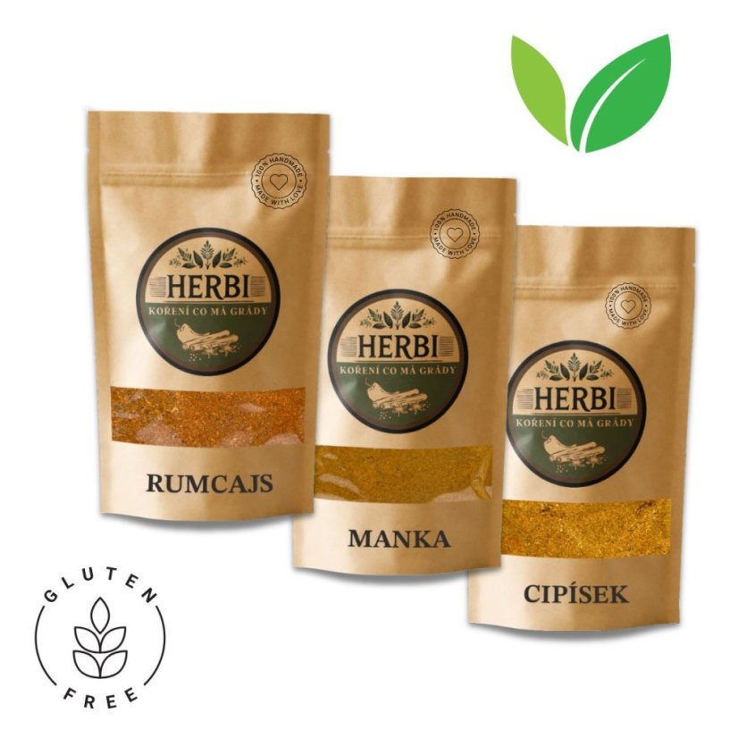 Degustačná výhodná sada: Rumcajs, Manka a Cipiesok - korenie s príbehom