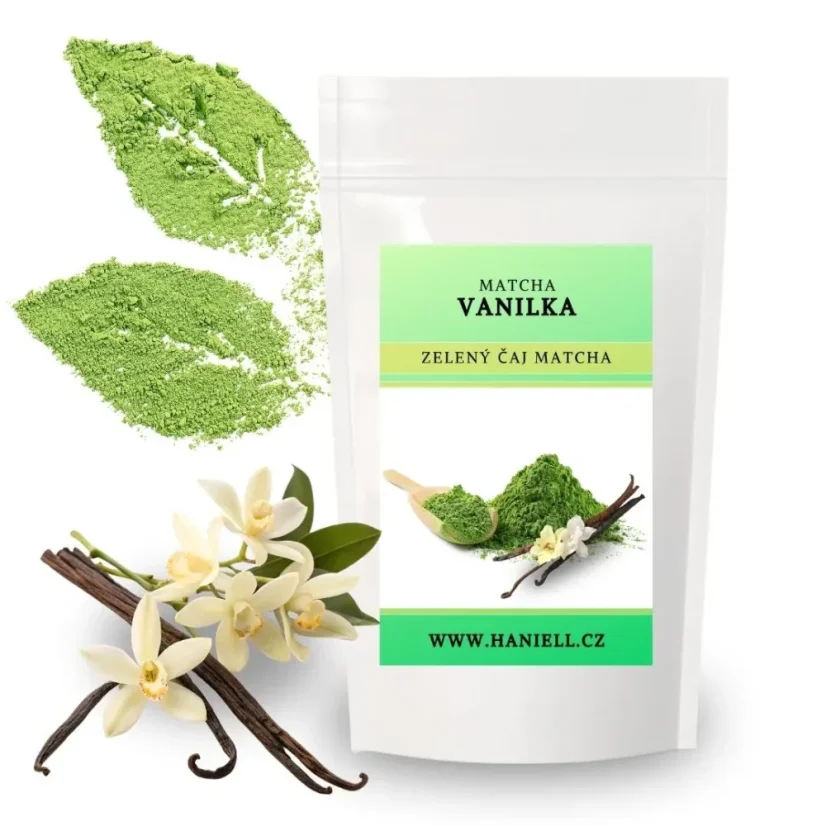 Zelený čaj Matcha Vanilka – jemná harmonie chuti a vůně