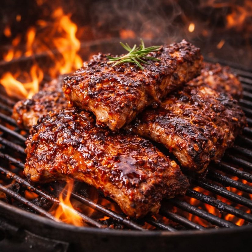 Adamove rebrá – pikantná zmes s medom na grilovanie a pečenie