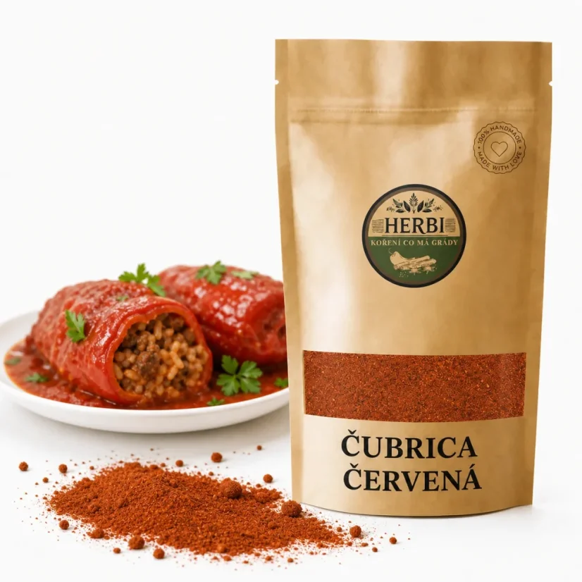 Čubrica červená, 50 g – pikantní balkánská směs koření