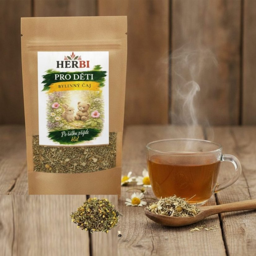 Čaj bylinný pro naše děti – jemná směs pro imunitu a zdraví - Hmotnost: 100 g