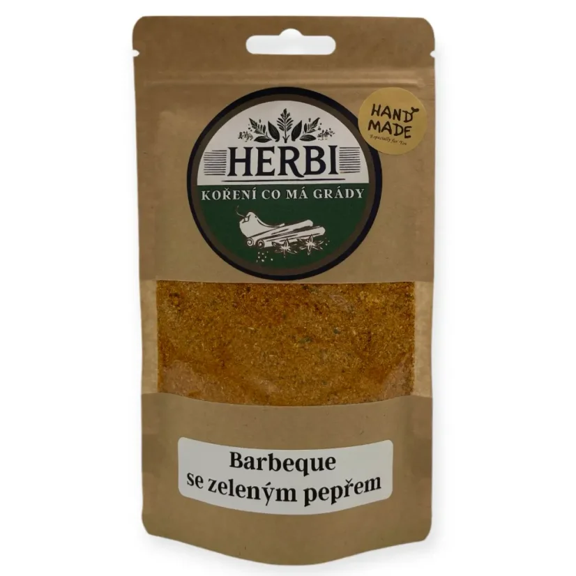 Barbeque se zeleným pepřem